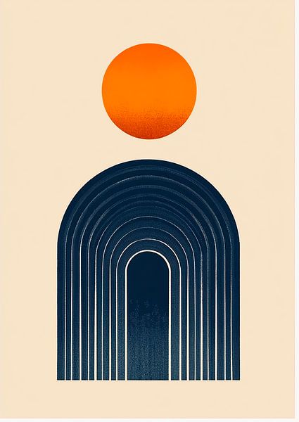 Bauhaus bleu orange par Niklas Maximilian