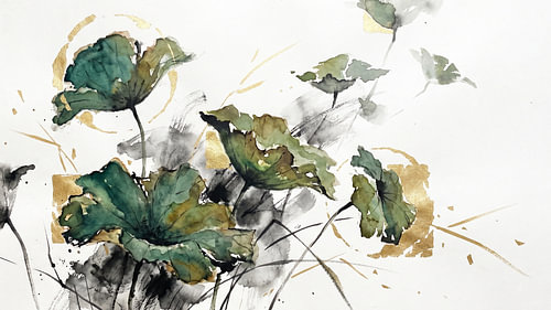 Gouden Stralende Lotus