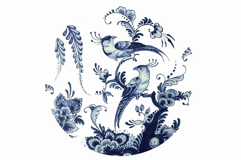 Delfts Blauw Paradijs. Vogels. van Alie Ekkelenkamp