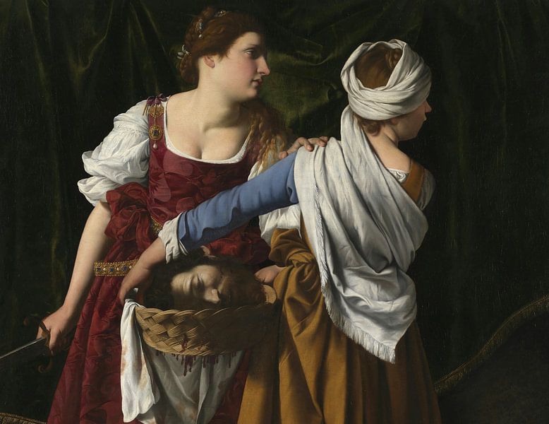 Judith and her Maidservant with the Head of Holofernes, Orazio Gentileschi by All the Masters