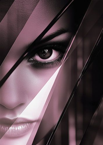 Intensive diagonale Amethisrt