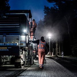 Eper Straße asphaltieren von Hans Verduin