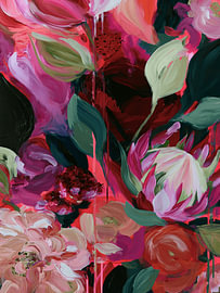 botanische bloemen van Art in color