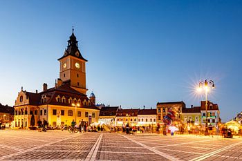 The marketplace of Brasov in Romania