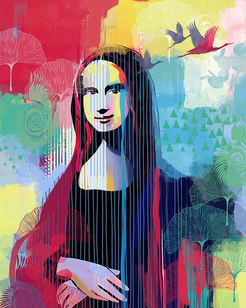 Moderne Mona Lisa ( Gioconda ) von Cats & Dotz