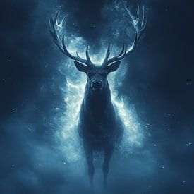 Mystiek blauw hert van mlaelaty 23