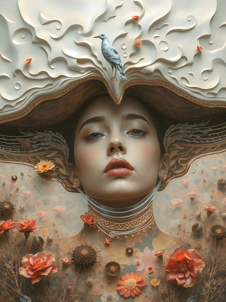 The surrealist woman by Jolique Arte