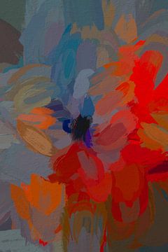 Abstracte rozen van Leo Luijten