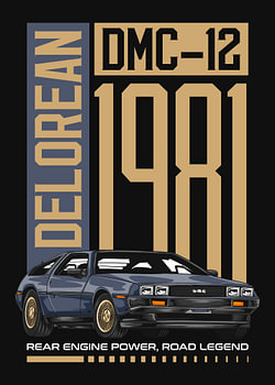 DeLorean DMC-12 Time Machine Car