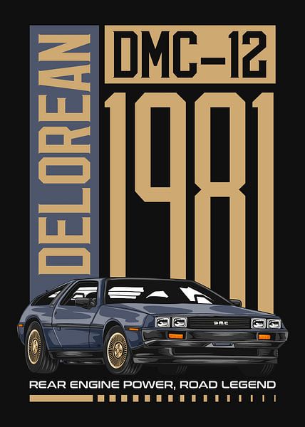 DeLorean DMC-12 Time Machine Car by Adam Khabibi