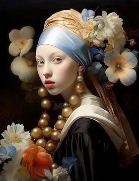 Girl with a Pearl Earring inspiration by Danny van Eldik - Perfect Pixel Design