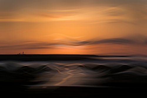 Avondsfeer op het wad