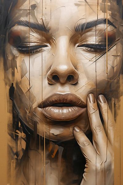 Portrait de femme aux yeux fermés par PhotoArtistWinni