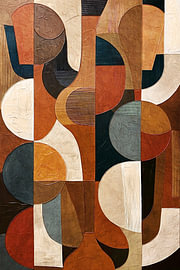 Retro, geometrisch, abstrakt
