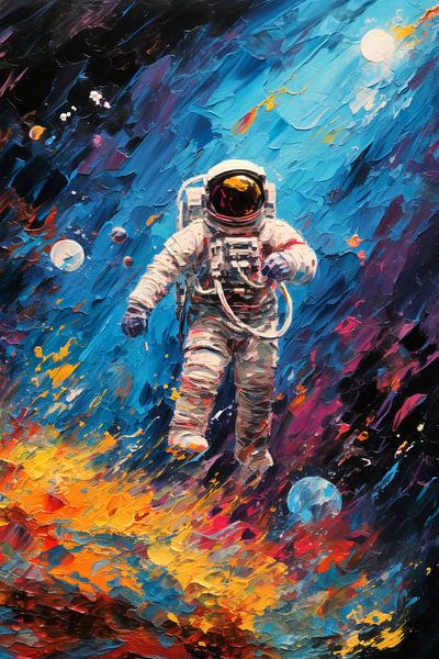Astronaut in space by ARTemberaubend