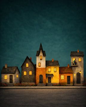 Coucher de soleil serein sur vincenzomarzocchiartist