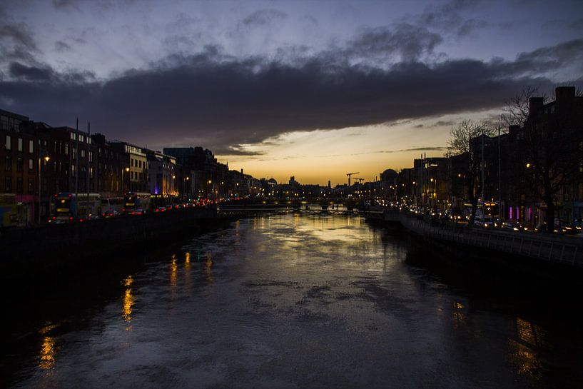 Zonsondergang Liffey von Wendy Kops