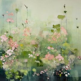 Veldbloemen in de lente van Lauri Creates