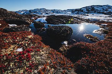 Autumnal landscape in Disko Bay, Greenland by Martijn Smeets