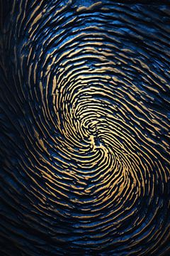Fingerabdruck als minimalistische digitale Kunst von Thilo Wagner