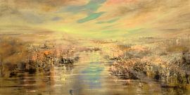 Free space - golden evening light by Annette Schmucker