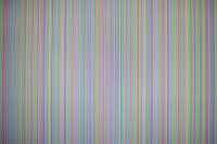 Photo of a monitor breaking down, striped colored pattern in a lot of colors