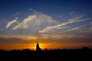 Holländischer Sonnenuntergang von Harry Hadders