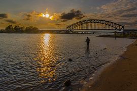 Vissen in de IJssel van Jan Willem Oldenbeuving