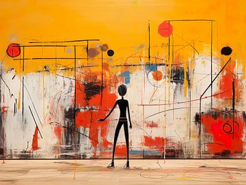 Peinture de Basquiat sur PixelPrestige