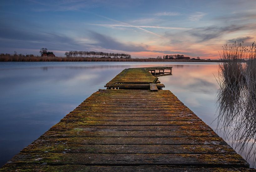 sunrise at Oostpolderkreek by conny de visser