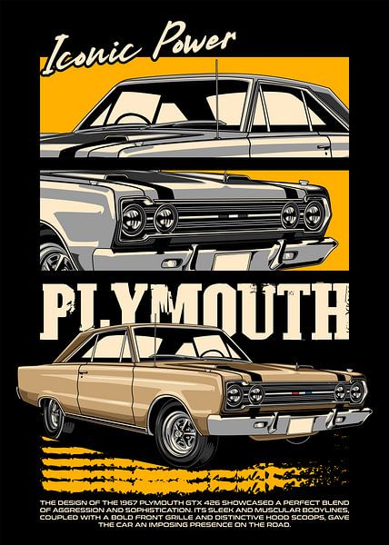 Plymouth GTX 426 Hemi Auto van Adam Khabibi