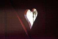 Light shines through the heart