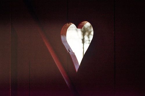 Licht schijnt door het hart