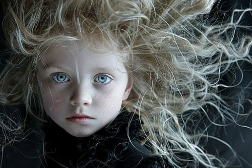 kind studioportret Gothic stijl