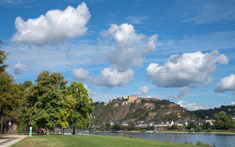 Vesting Ehrenbreitstein, Koblenz, Duitsland van Alexander Ludwig