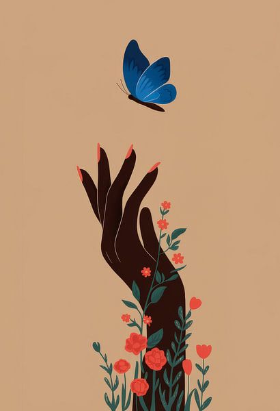 Schmetterling Hand Verbindung von Lembayun Difa