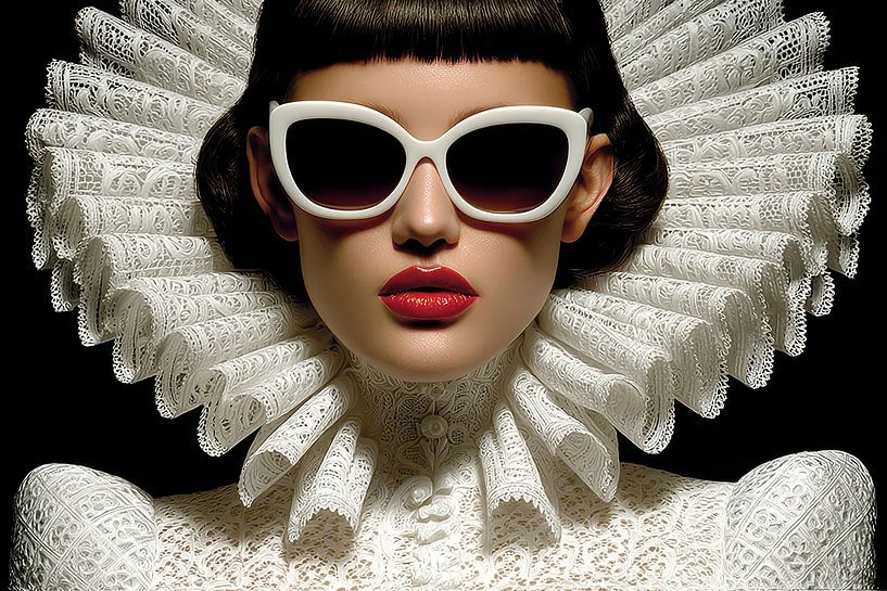 surrealistic portrait of woman by Egon Zitter