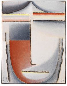 Winterstemming  (Abstract Hoofd), Alexej von Jawlensky, 1932 van Atelier Liesjes