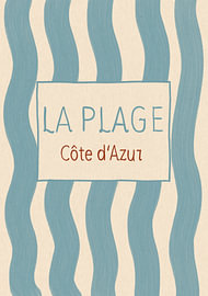 Côte d'Azur Beach Stripes by Katarzyna Gąsiorowska