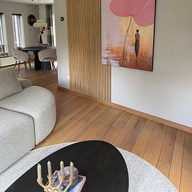 Photo de nos clients: Japandi, Nénuphar rose et or II par Caroline Guerain, sur ArtFrame