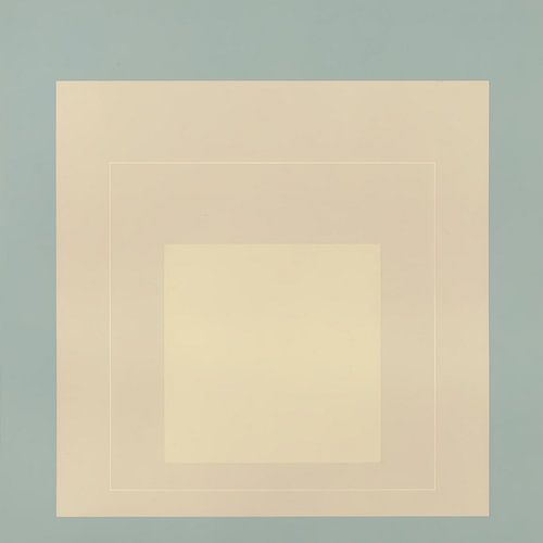 Josef Albers - Homage to the Square, gris, beige, Haute résolution