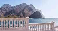 Coastal mountains, Puerto de la Aldea, Gran Canaria, Spain by Rene van der Meer thumbnail