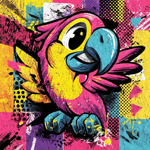 Pop Art parrot no. 3