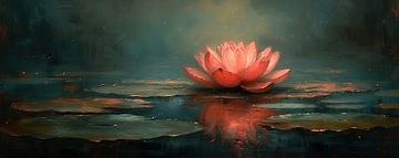 Lotus néon sur Caprices d'Art