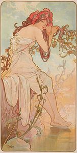 Les Saisons 4 (1896) d'Alphonse Mucha