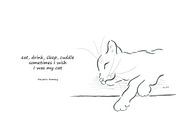 I wish I was my cat haiku Englisch von Karen Kaspar Miniaturansicht