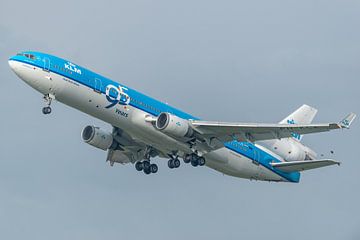 KLM 95 years! An MD-11 of KLM (PH-KCE) is decorated with the numbers 95 to celebrate the 95th birthd by Jaap van den Berg