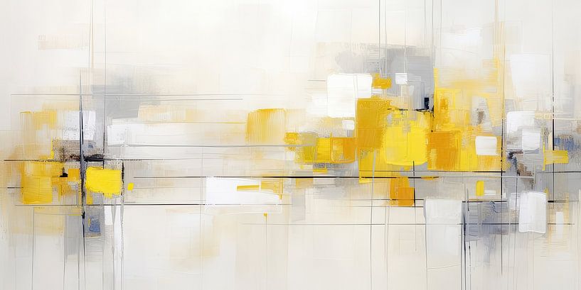 Abstraktes Gelb von Imagine