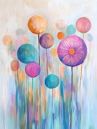 Fröhliche Blumen | Bunte Blumen