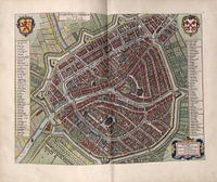 Leiden, Stadsplattegrond Joan Blaeu 1652